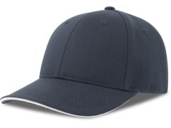 Atlantis Headwear Liberty Sandwich-S 6 panelová baseballová kšiltovka 33.0251 navy/white