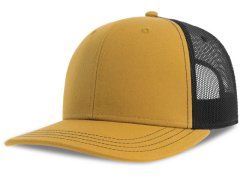 Atlantis Headwear Sonic-S 6 panelová Trucker kšiltovka 33.0259 mustard/black