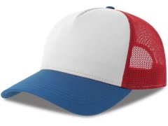 Atlantis Headwear Rapper Cotton-S 5 panelová Trucker kšiltovka 33.0260 white/red/royal