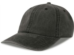 Atlantis Headwear Digg-S 6 panelová vintage kšiltovka 33.0265 black