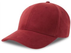 Atlantis Headwear Fam-S 6 Panelová čepice semišového vzhledu 33.0271 cardinal