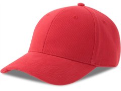Atlantis Headwear Pilot-S 6 panelová kšiltovka z těžké bavlny 33.0273 red