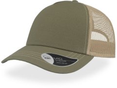 Atlantis Headwear Rapper Canvas 5 panelová síťovaná kšiltovka "Rapper Canvas" 33.6060 olive/khaki