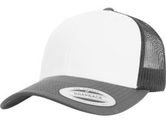 Flexfit 6606CF 6 panelová Trucker kšiltovka 55.06CF dark grey/white/dark grey