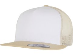 Flexfit 6006 5 panelová Trucker kšiltovka 55.6006 gold/white/beige