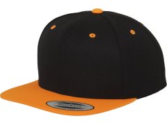Flexfit 6089M 6 panelová Snapback kšiltovka 55.6089 black/neon orange