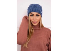 Fleecová čepice Carolina K243 denim
