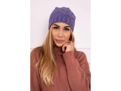 Fleecová čepice Carolina K243 fialová
