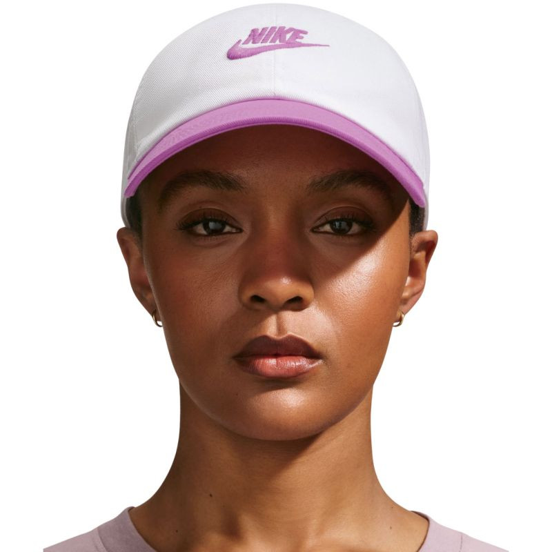 Kšiltovka Nike Club bílo-růžová FB5368 103 - Dámské oblečení doplňky klobouky a&nbsp;kšiltovky