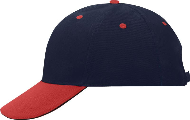 Daiber MB 24 6 panelová sandwich kšiltovka 03.0024 navy/red/navy