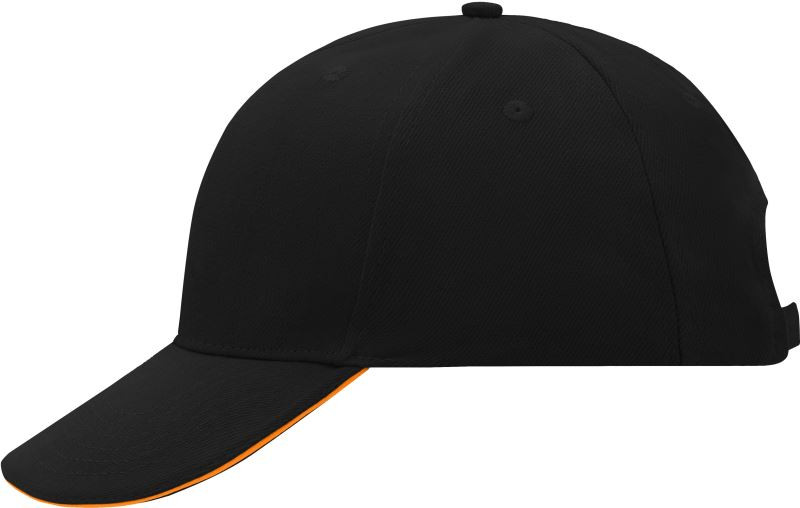 Daiber MB 24 6 panelová sandwich kšiltovka 03.0024 black/orange