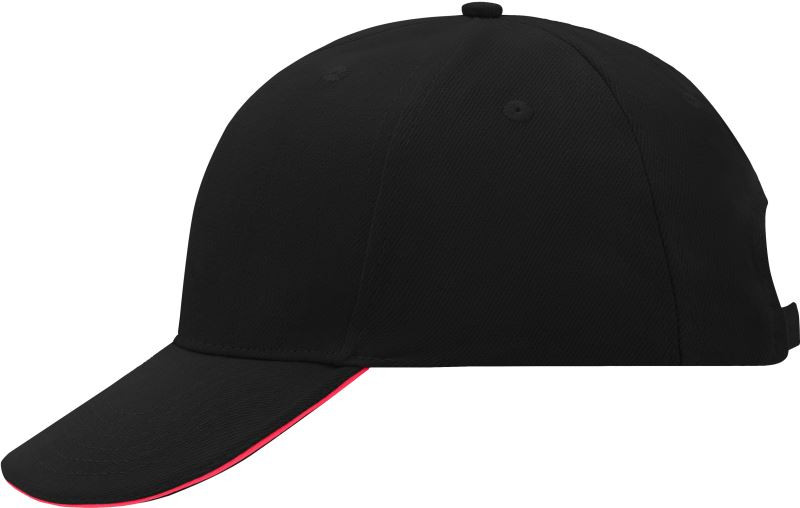 Daiber MB 24 6 panelová sandwich kšiltovka 03.0024 black/red