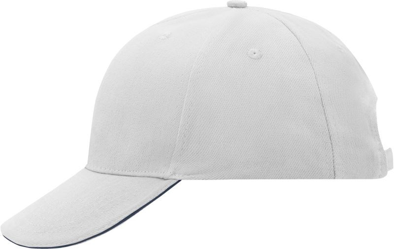 Daiber MB 24 6 panelová sandwich kšiltovka 03.0024 white/navy