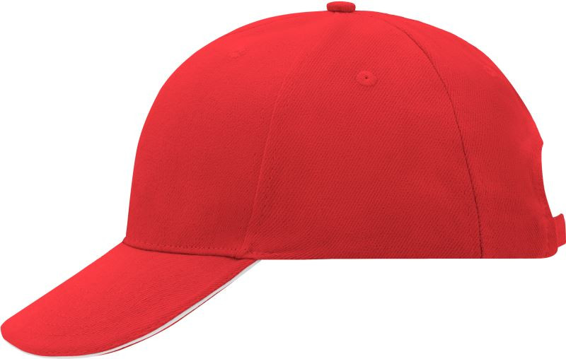 Daiber MB 24 6 panelová sandwich kšiltovka 03.0024 red/white