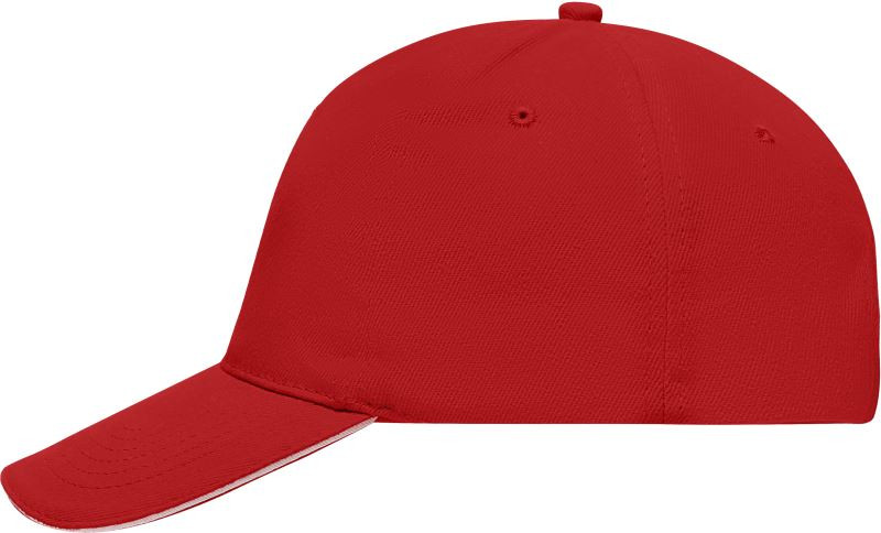 Daiber MB 35 5 panelová sandwich kšiltovka 03.0035 red/white