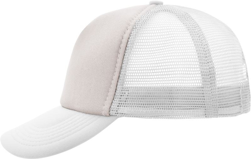Daiber MB 70 5 panelová polyesterová síťovaná kšiltovka 03.0070 light grey/white