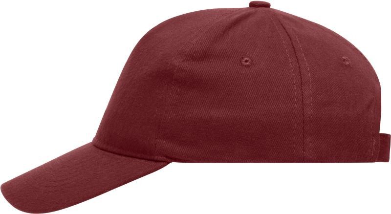 Daiber MB 92 5 panelová kšiltovka z&nbsp;těžké bavlny 03.0092 burgundy - Dámské oblečení doplňky klobouky a&nbsp;kšiltovky