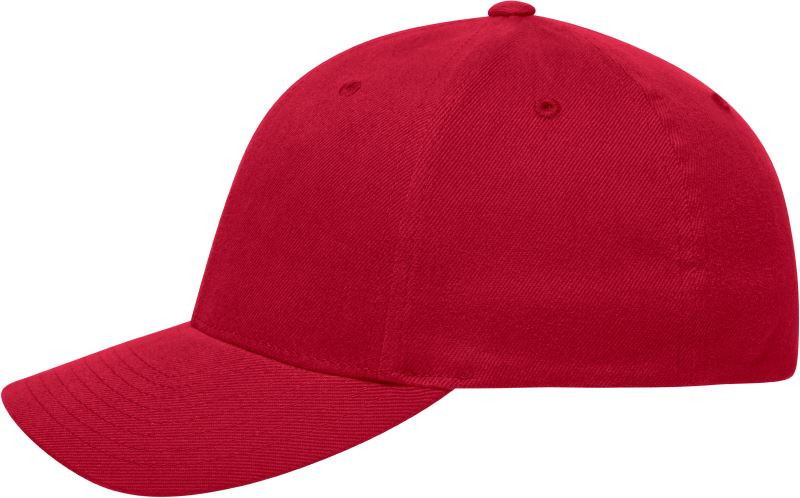 Daiber MB 6181 Originální 6 panelová Flexfit® kšiltovka 03.6181 red - Dámské oblečení doplňky klobouky a&nbsp;kšiltovky