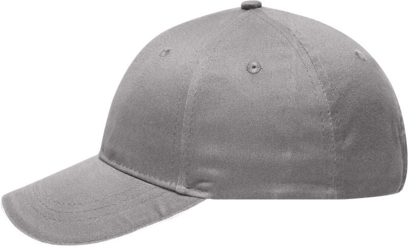 Daiber MB 6212 6 panelová sandwich kšiltovka 03.6212 light grey/white