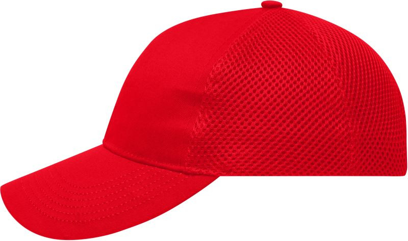 Daiber MB 6216 6 panelová kšiltovka ze vzdušné síťoviny 03.6216 red