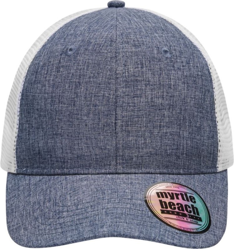 Daiber MB 6244 6 panelová síťovaná kšiltovka 03.6244 navy melange/white