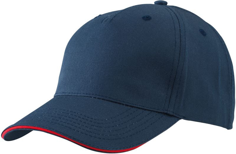 Daiber MB 6526 5 panelová sandwich kšiltovka 03.6526 navy/red