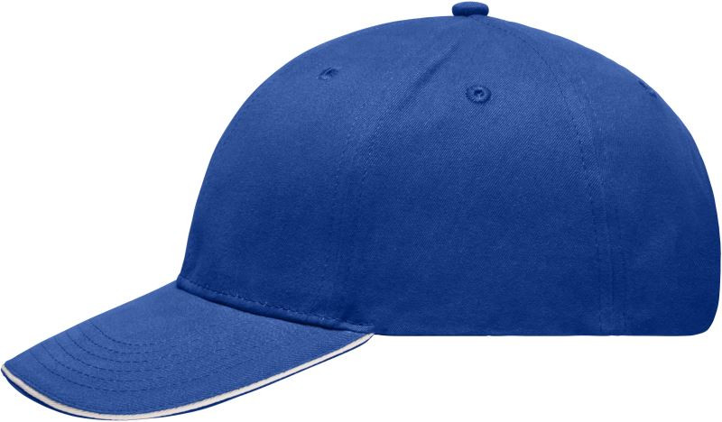 Daiber MB 6541 Lehce broušená 6 panelová sandwich kšiltovka 03.6541 royal/white