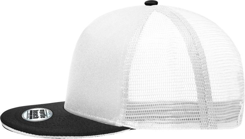 Daiber MB 6636 5 panelová Pro síťovaná kšiltovka 03.6636 white/black - Dámské oblečení doplňky klobouky a&nbsp;kšiltovky