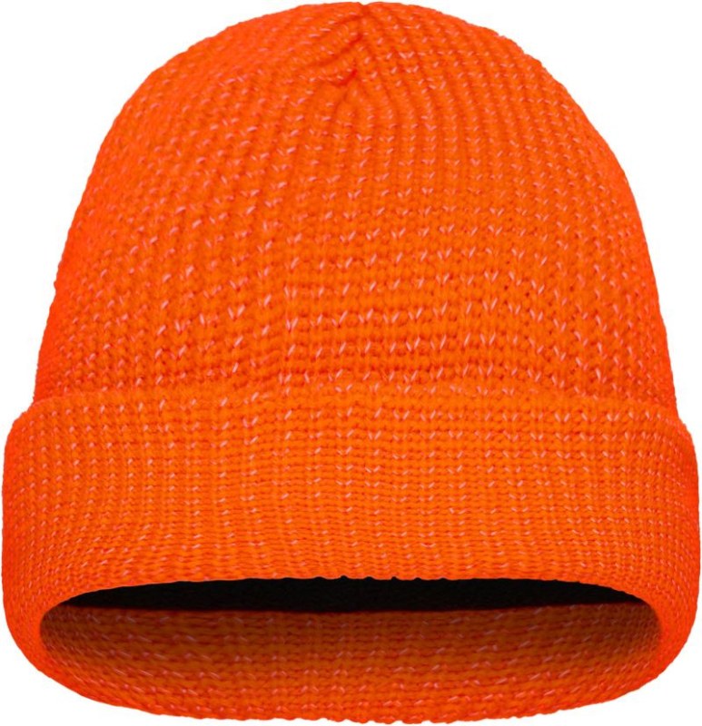 Daiber MB 7142 Reflexní pletená čepice 03.7142 bright orange