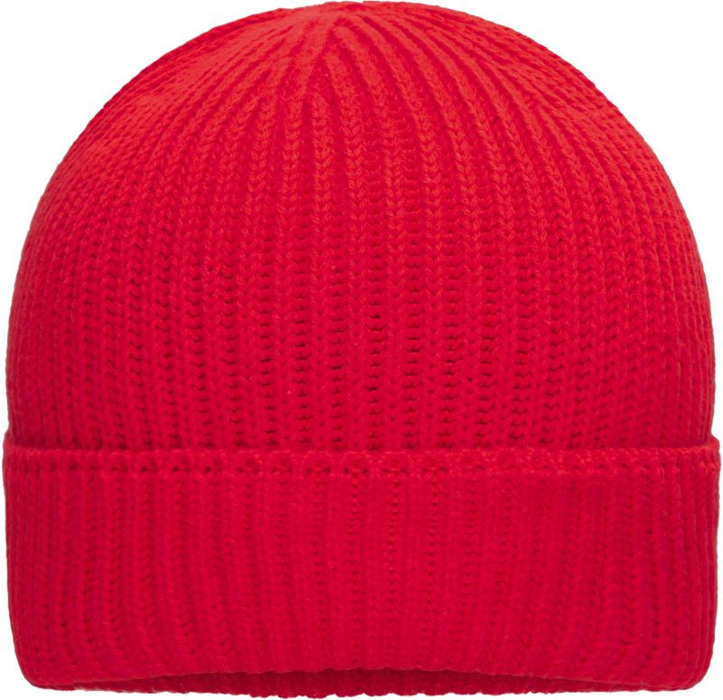Daiber MB 7409 Pletená čepice z bio bavlny 03.7409 red