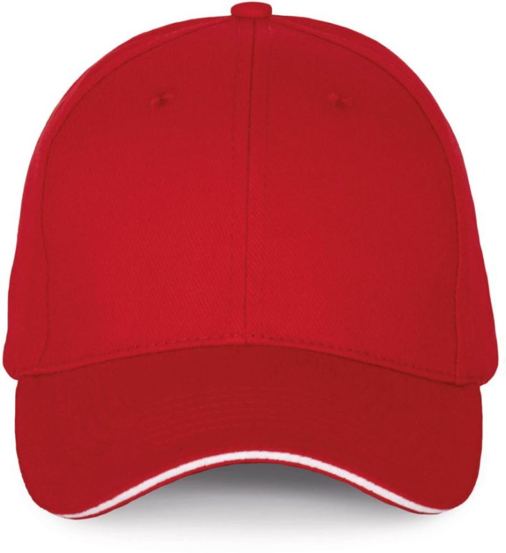 K-up KP 185 6 panelová sandwich kšiltovka 20.0185 red/white