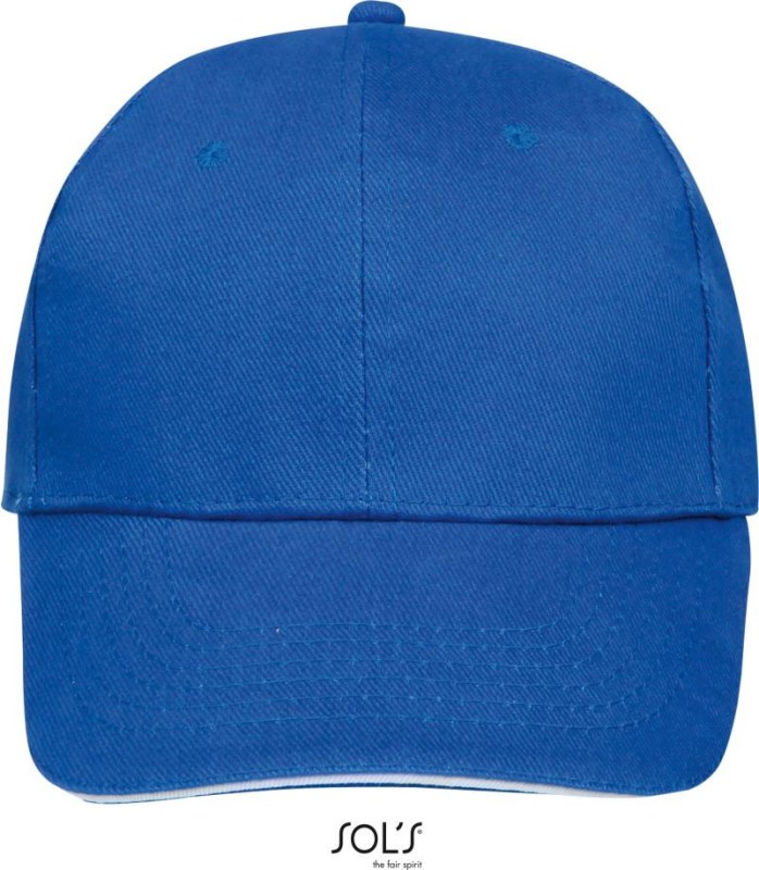 SOL´S Buffalo 6 panelová baseballová kšiltovka 25.8100 royal/white