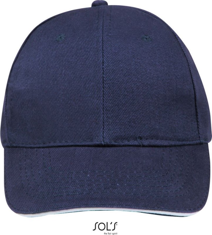 SOL´S Buffalo 6 panelová baseballová kšiltovka 25.8100 french navy/white