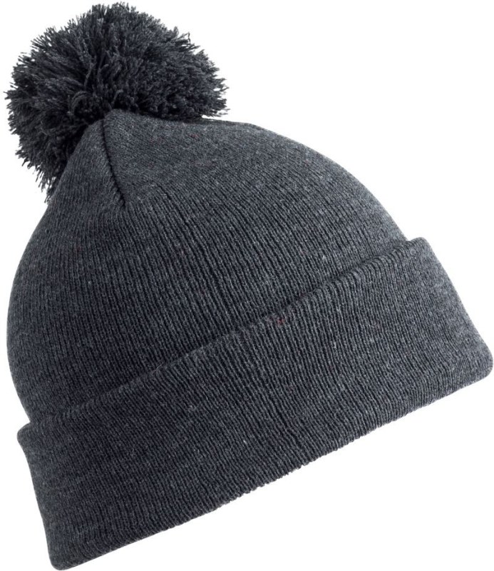 Result Headwear RC 028X Pletená čepice s bambulí 28.028X grey