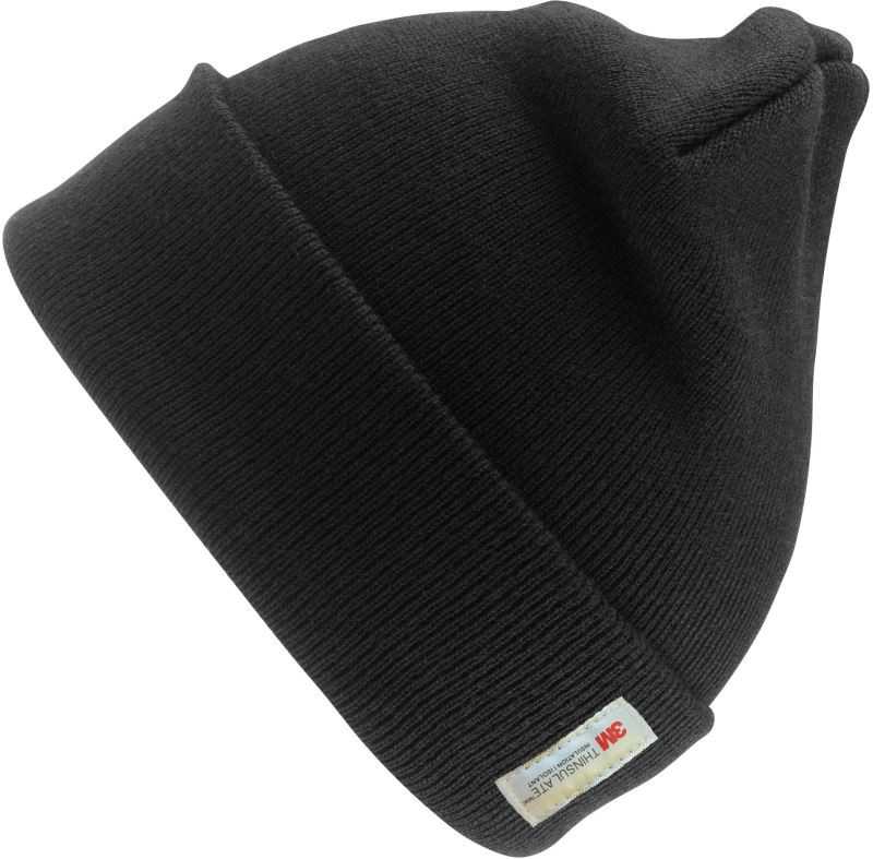 Result Headwear RC 033X Pletená čepice s Thinsulate™ podšívkou 28.033X black