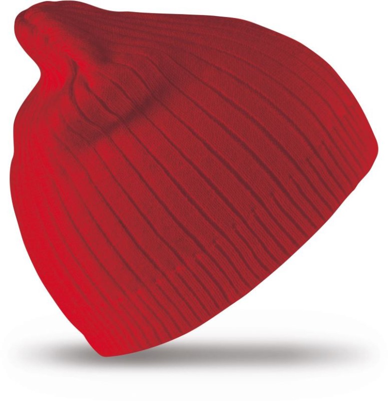 Result Headwear RC 074X Pletená žebrovaná čepice 28.074X red