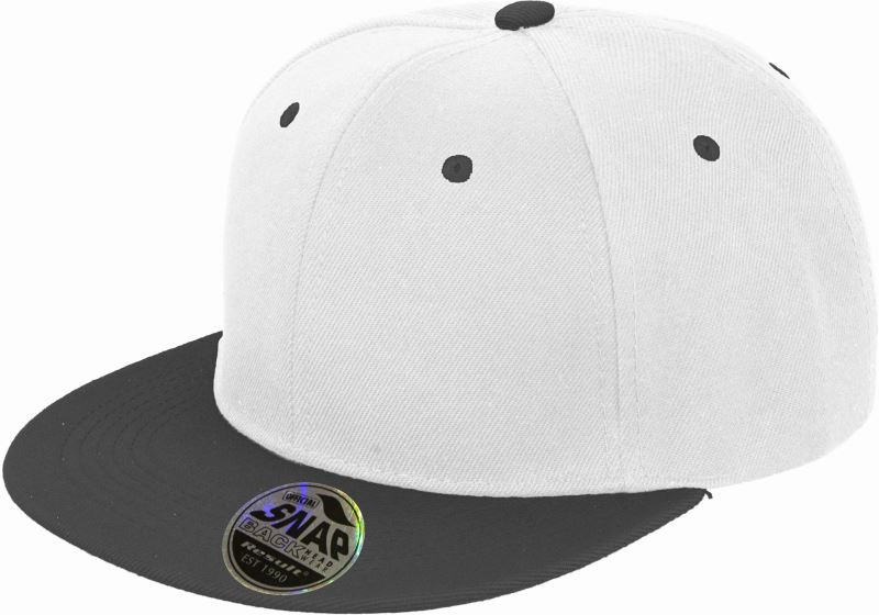 Result Headwear RC 082X 6 panelová kšiltovka s plochým kšiltem 28.082X white/black