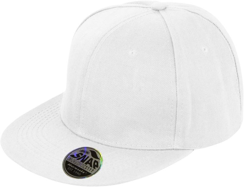 Result Headwear RC 083X 6 panelová kšiltovka s plochým kšiltem 28.083X white