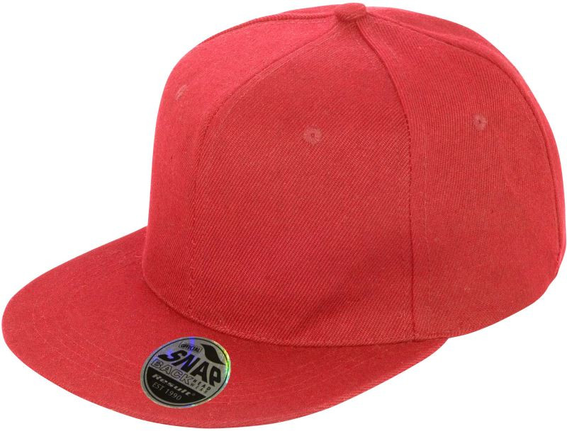 Result Headwear RC 083X 6 panelová kšiltovka s plochým kšiltem 28.083X red