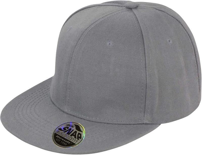 Result Headwear RC 083X 6 panelová kšiltovka s plochým kšiltem 28.083X heather grey
