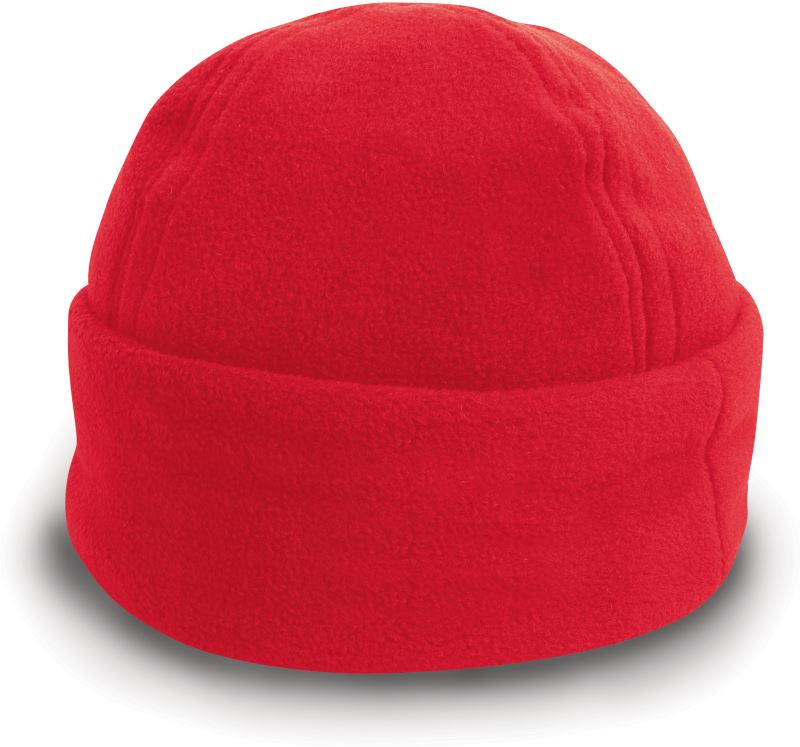 Result Headwear RC 141X Fleecová čepice s&nbsp;širokou manžetou 28.141X red - Dámské oblečení doplňky klobouky a&nbsp;kšiltovky