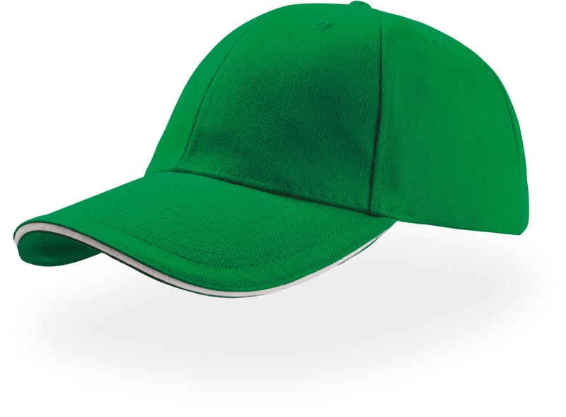 Atlantis Headwear Liberty Sandwich 6 panelová kšiltovka "Liberty Sandwich" 33.0005 light green/white