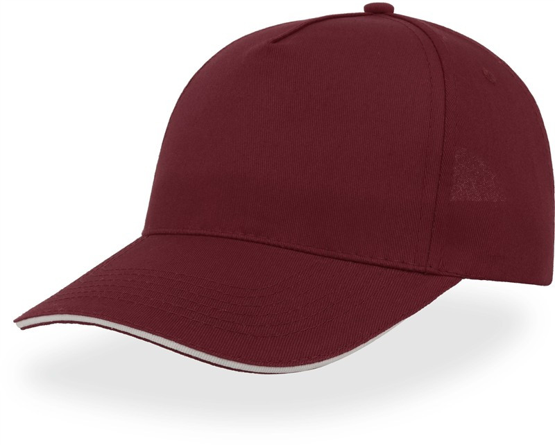 Atlantis Headwear Start Five Sandwich 5 panelová kšiltovka "Start Five Sandwich" 33.0039 burgundy