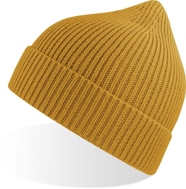 Atlantis Headwear Andy Pletená čepice "Andy" 33.0100 mustard - Dámské oblečení doplňky klobouky a&nbsp;kšiltovky