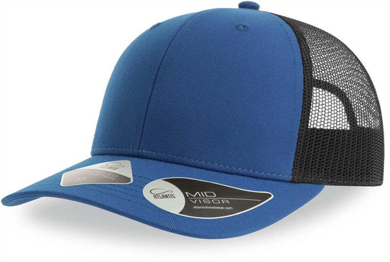 Atlantis Headwear Bryce 6 panelová Trucker kšiltovka 33.0102 royal/black