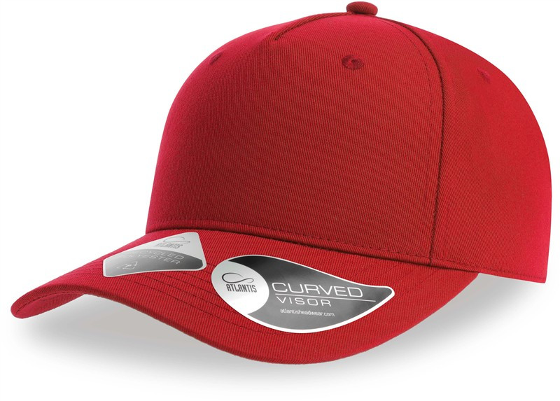 Atlantis Headwear Fiji 5 panelová baseballová kšiltovka 33.0103 red