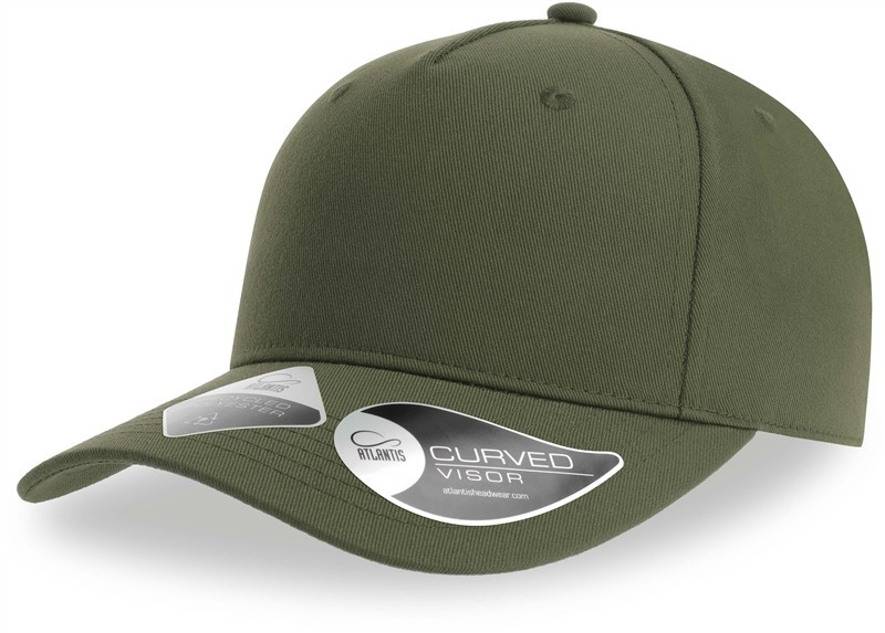 Atlantis Headwear Fiji 5 panelová baseballová kšiltovka 33.0103 olive - Dámské oblečení doplňky klobouky a&nbsp;kšiltovky