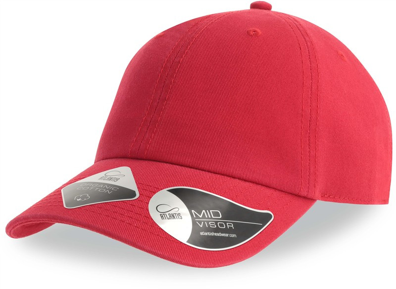 Atlantis Headwear Fraser 6 panelová kšiltovka 33.0104 red