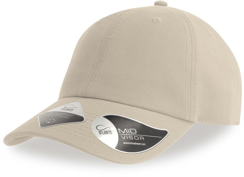 Atlantis Headwear Fraser 6 panelová kšiltovka 33.0104 stone - Dámské oblečení doplňky klobouky a&nbsp;kšiltovky