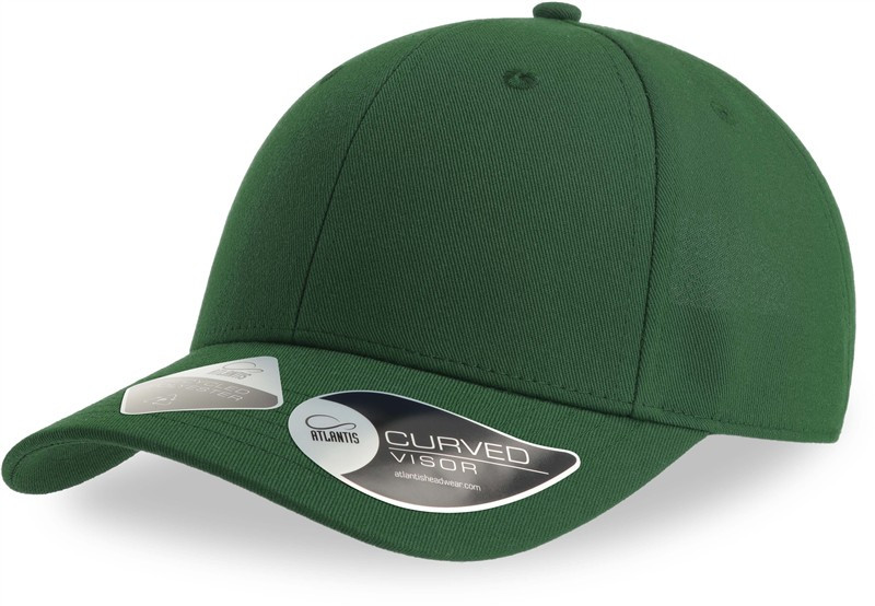 Atlantis Headwear Joshua 6 panelová baseballová kšiltovka 33.0109 bottle green